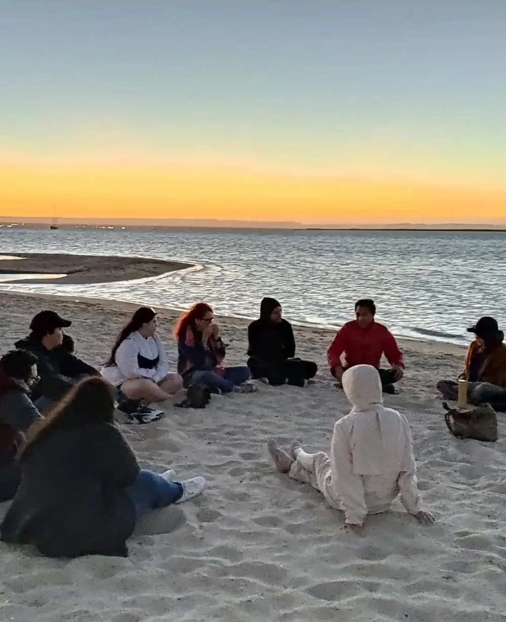 Círculo de integración al atardecer, Festival ESPIRIT Turismo para Sanar